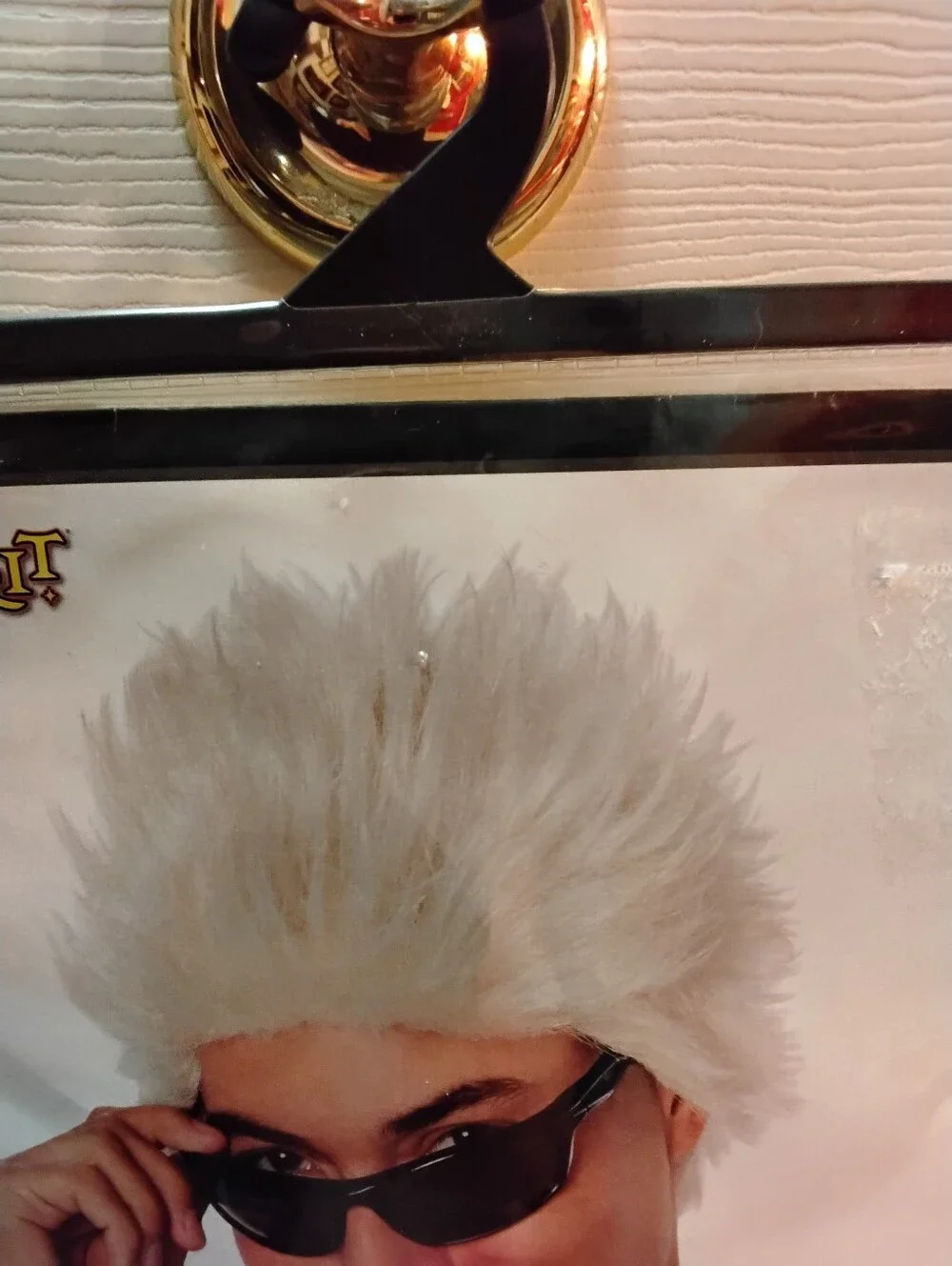 Adult Bleached And Spiked Wig Halloween Accessory